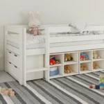 Shorty Midsleeper Cube Storage Set White
