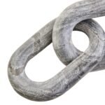 Shuna Grey Marble Three Link Chain Decor