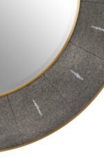 Skye Grey Shagreen Effect Wall Mirror
