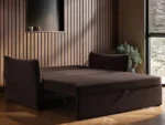 Skyler 2 Seater Sofa Bed Brown Velvet