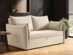 Skyler 2 Seater Sofa Bed Cream Velvet