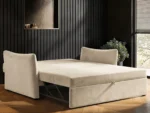 Skyler 2 Seater Sofa Bed Cream Velvet