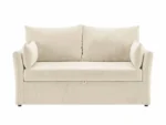 Skyler 2 Seater Sofa Bed Cream Velvet