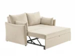 Skyler 2 Seater Sofa Bed Cream Velvet