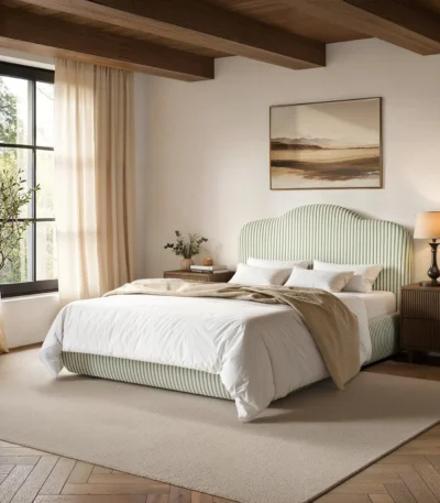 Skylynn Cloud Ottoman Bed Green