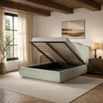 Skylynn Cloud Ottoman Single Bed Green