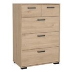 Sofia Chest 3 + 2 drawers Jackson Hickory