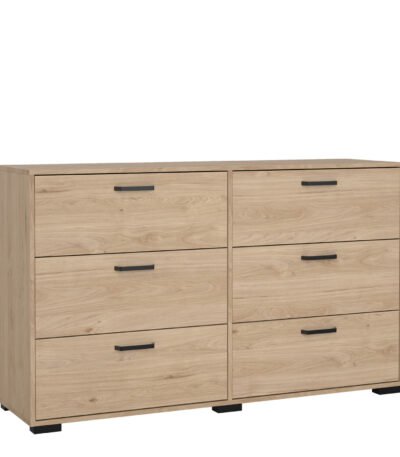 Sofia Double dresser 6 drawers Jackson Hickory