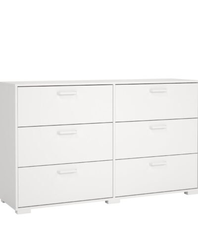 Sofia Double dresser 6 drawers White
