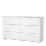 Sofia Double dresser 6 drawers White