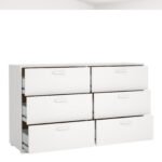 Sofia Double dresser 6 drawers White