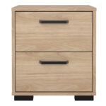 Sofia Nightstand 2 drawers Jackson Hickory