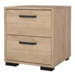 Sofia Nightstand 2 drawers Jackson Hickory