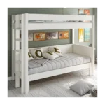 Solid Wood Arvid Sofa Bunk Bed White