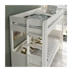 Solid Wood Arvid Sofa Bunk Bed White
