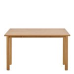 Southampton Extendable Rectangular Dining Table in Matt Oak 90x120cm