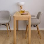 Southampton Extendable Rectangular Dining Table in Matt Oak 90x120cm