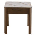 Southampton Square Side Table 1 Drawer in Cream Ceramic