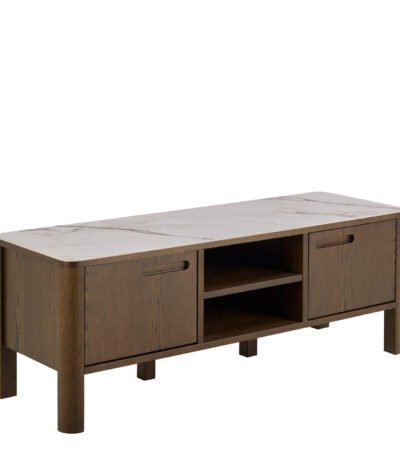 Southampton TV Unit 2 Doors 1 Shelf in Ceramic Cream
