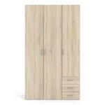 Space Wardrobe 3 Doors 3 Drawers