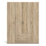 Space Wardrobe 4 Doors 3 Drawers