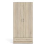 Space Wardrobe with 2 Doors + 1 Drawer