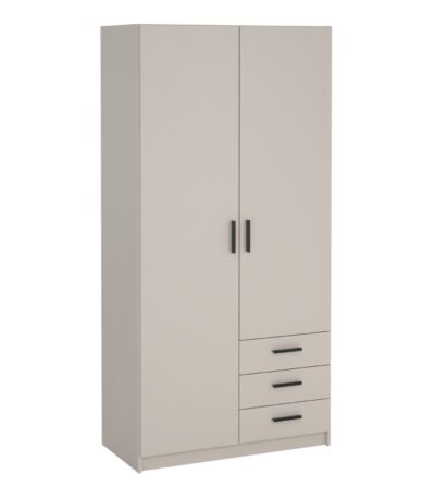 Sprint Wardrobe with 2 Doors + 3 Drawers