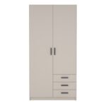 Sprint Wardrobe with 2 Doors + 3 Drawers