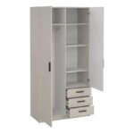 Sprint Wardrobe with 2 Doors + 3 Drawers