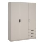 Sprint Wardrobe with 3 Doors + 3 Drawers