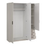 Sprint Wardrobe with 3 Doors + 3 Drawers