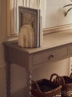 Staffa Set of 2 Slim Arched Travertine Bookends