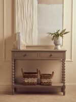 Staffa Set of 2 Slim Arched Travertine Bookends