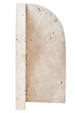 Staffa Set of 2 Wide Arched Travertine Bookends