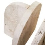 Staffa Set of 2 Wide Arched Travertine Bookends