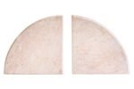 Staffa Travertine Curved Set of 2 Bookends