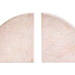 Staffa Travertine Curved Set of 2 Bookends