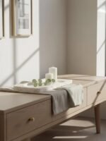 Staffa Travertine Rectangular Tray