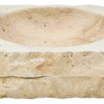 Staffa Travertine Rough Edge Square Bowl