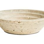 Staffa Travertine Round Tapered Bowl