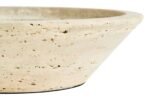 Staffa Travertine Round Tapered Bowl