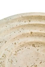 Staffa Travertine Round Tapered Bowl