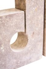Staffa Travertine Set of 2 Sculptural Bookends