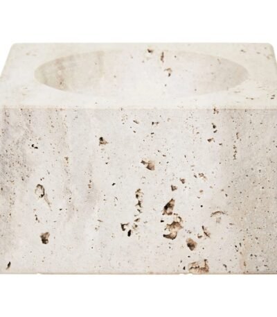 Staffa Travertine Square Bowl