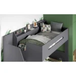 Stepaside Staircase High Sleeper Bed Grey