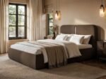 Stille Upholstered Ottoman Bed with LED Lighting