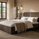 Stille Upholstered Ottoman Bed with LED Lighting