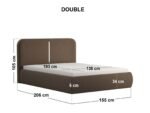 Stille Upholstered Ottoman Bed with LED Lighting - Image 9