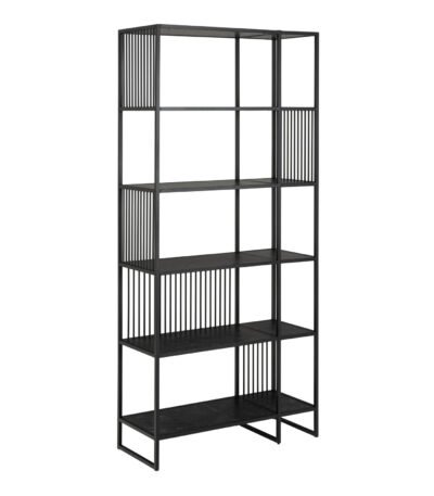 Strington Bookcase with 5 Shelves in Black