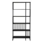 Strington Bookcase with 5 Shelves in Black